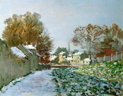 Schnee in Argenteuil, 1874 von Claude Monet